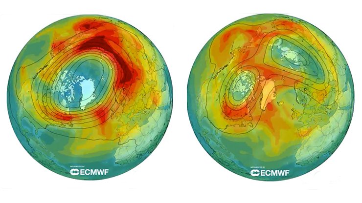 Над Арктикою зникла озонова діра, найбільша за всю історію спостережень