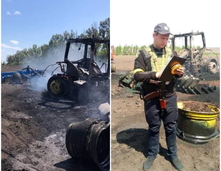 Сьогодні орки високоточною ракетою денацифікували трактор в полі. Тільки не до кінця зрозуміло, що вони хотіли цим доказати.